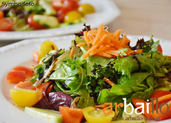 Große Auswahl an verschiedenen Salatvariationen bei arbaillo. Salat Caprese, Cocktail di Gamberetti, Hausgemachter Kartoffelsalat, Gurkensalat, Gemischter Salat, Bauernsalat, Thunfischsalat, Griechischer Salat, Hühnersalat, Prosciutto Salat